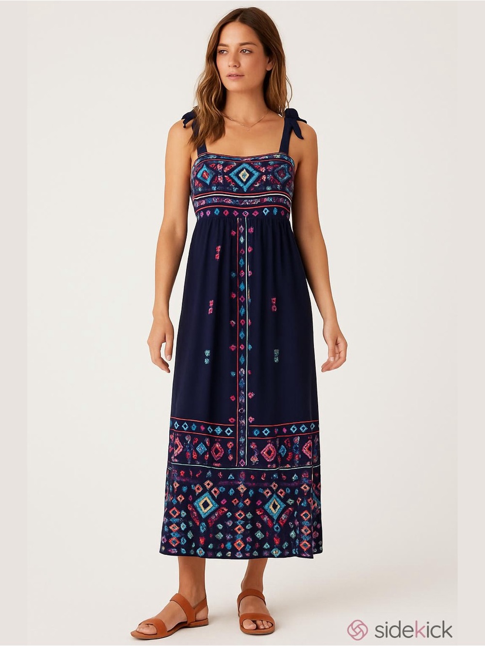 Savanna Jane "Midnight Magic" Embroidered Boho Maxi Dress